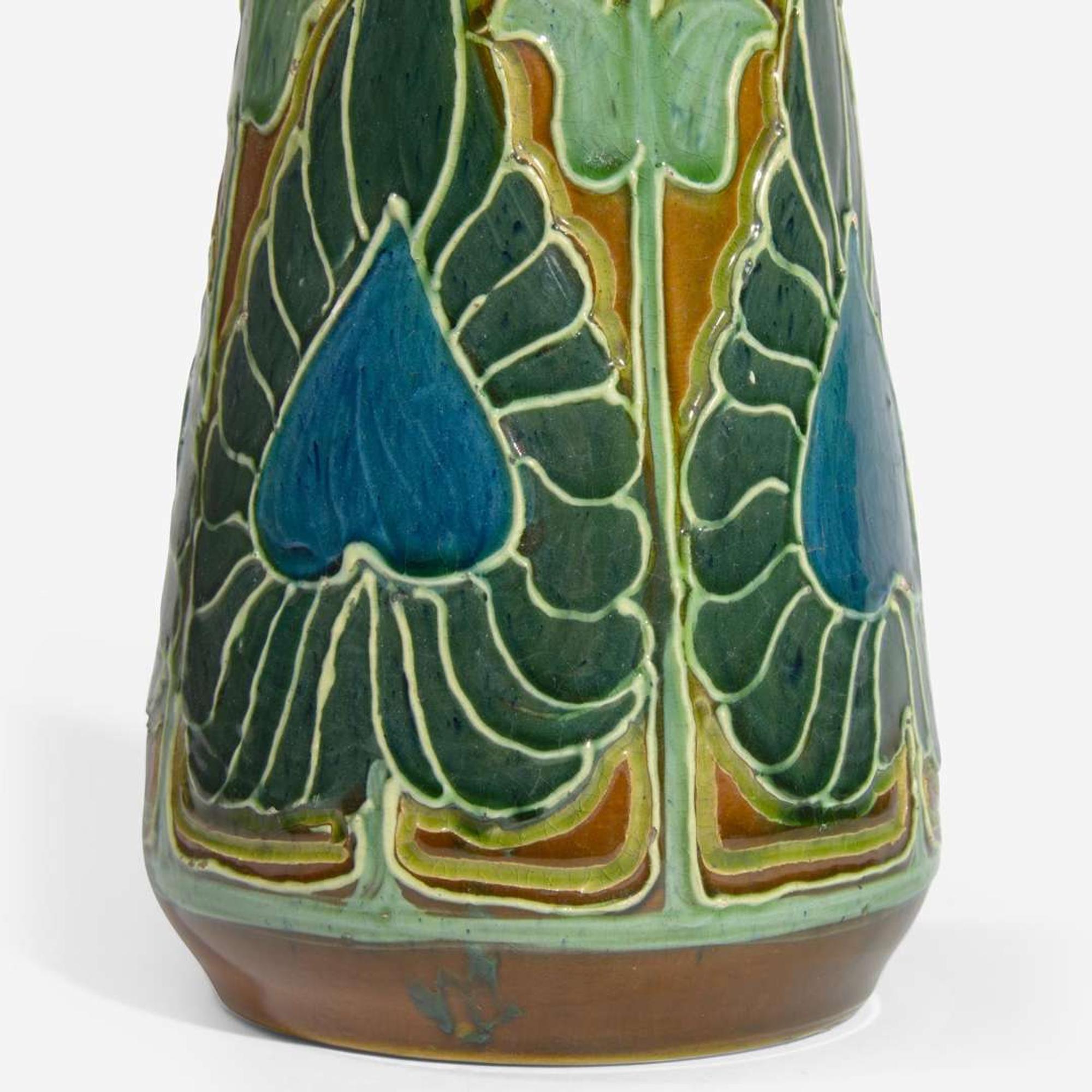Frederick Hurten Rhead (British-American, 1880-1942) Rare Experimental Vase, Roseville, USA, 1904-1908