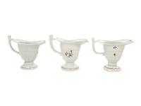 Three Chinese Export Porcelain Helmet-Form Saucer Boats