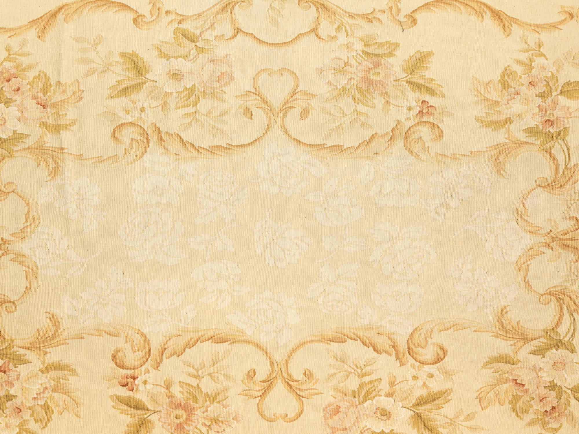 An Aubusson Style Wool Rug