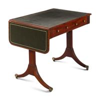 A Regency Style Mahogany Leather-Top Sofa or Writing Table
