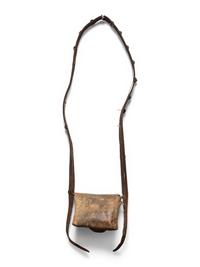 Navajo Buffalo Hide Bandolier Bag