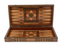 Three Syrian Mosaic Marquetry Game Boards