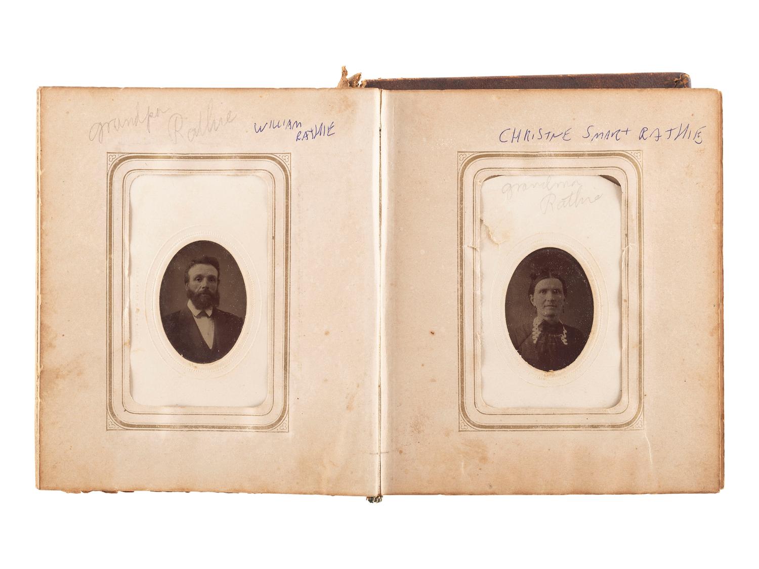 [EARLY PHOTOGRAPHY]. A collection of over 200 19th century photographs, incl. tintype of Indian Wars-era soldier.