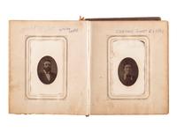 [EARLY PHOTOGRAPHY]. A collection of over 200 19th century photographs, incl. tintype of Indian Wars-era soldier.