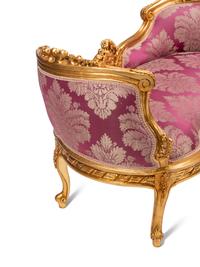 A Pair of Louis XV Style Giltwood Window Seats