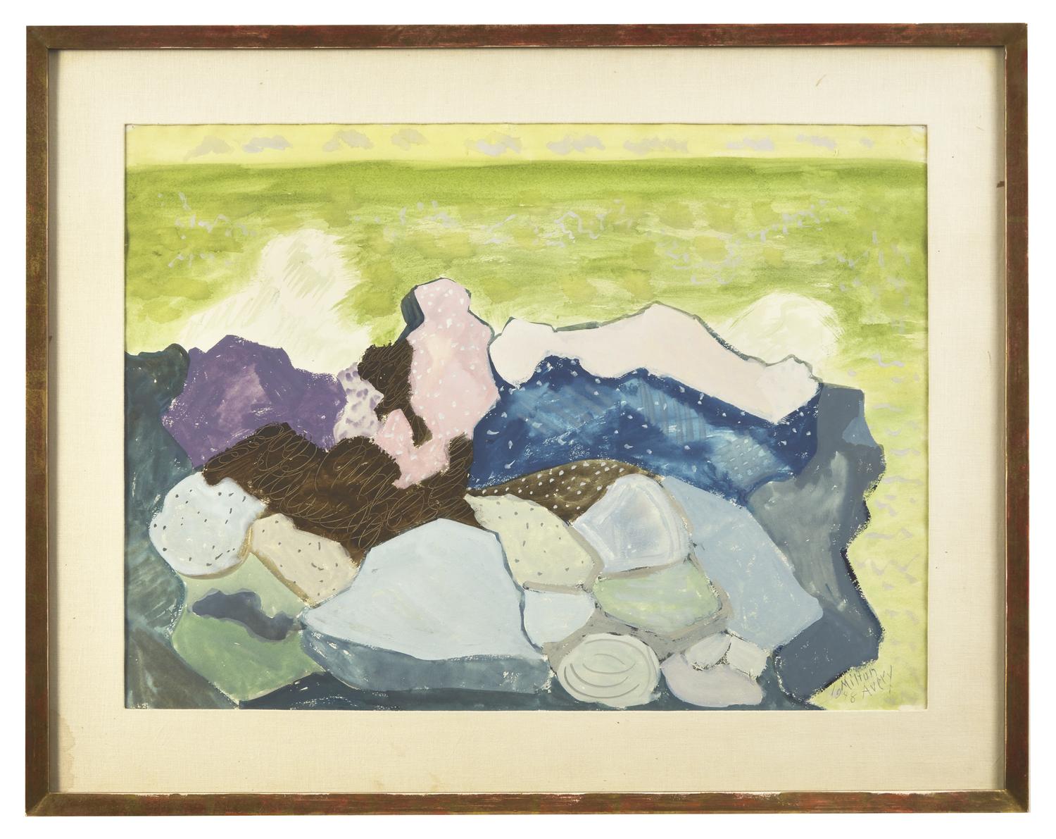 Gray Rocks and Green Sea , 1948