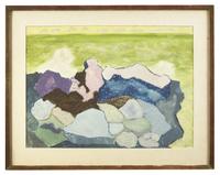 Gray Rocks and Green Sea , 1948