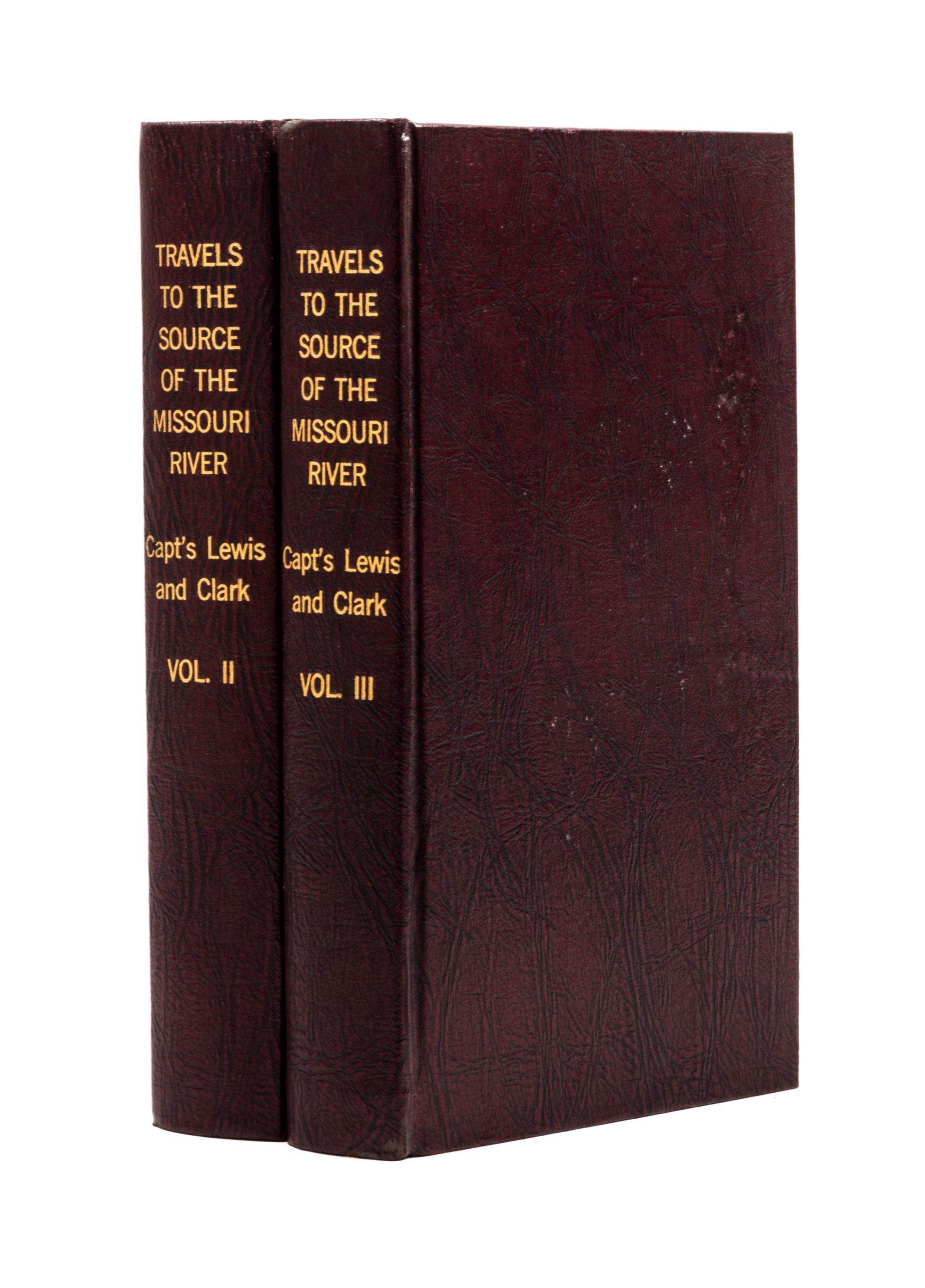 (LEWIS AND CLARK). Travels to the Source of the Missouri River... London, 1817. 2 (of 3) vols. only. New edition.