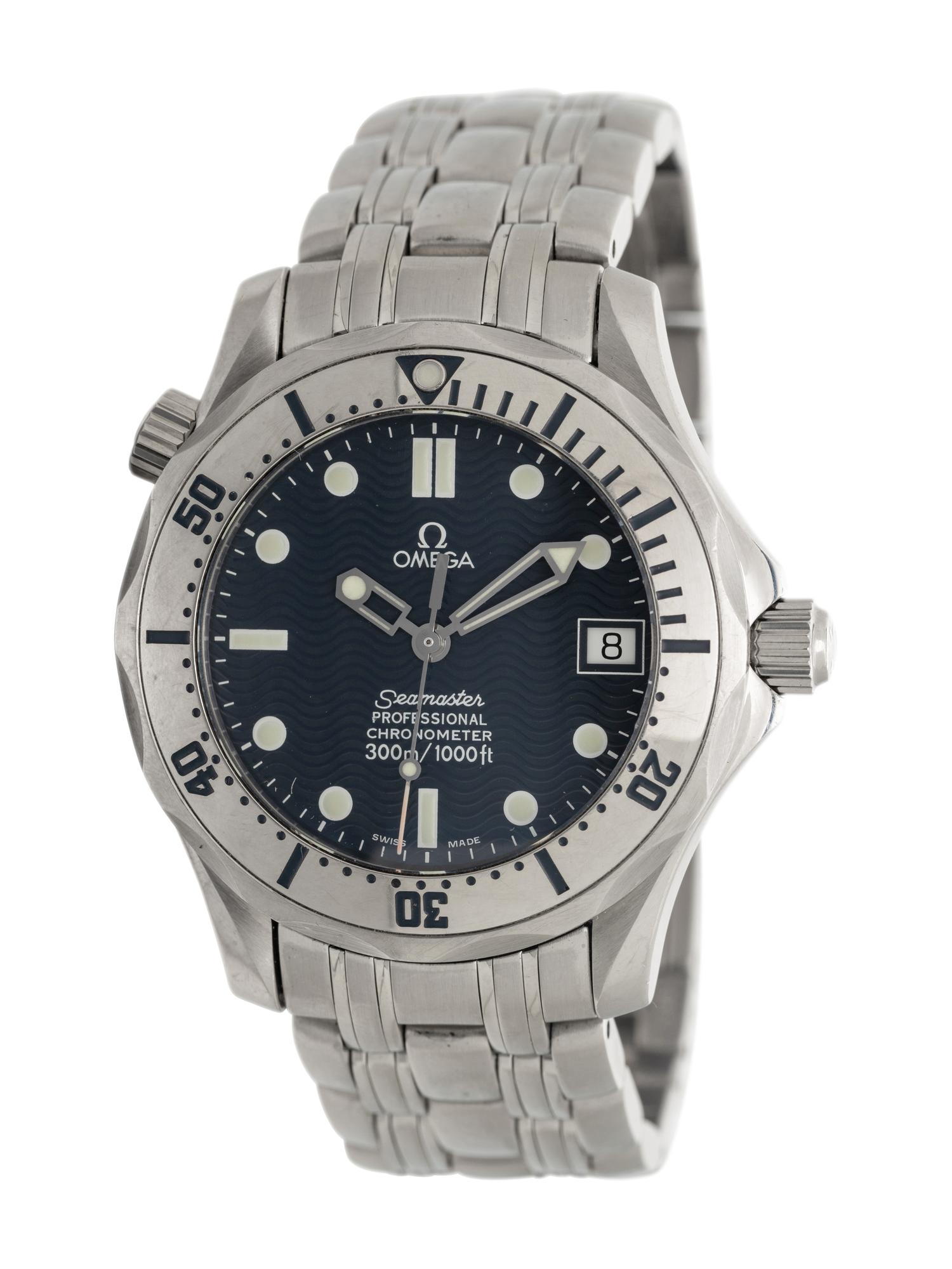 OMEGA, STAINLESS STEEL 'SEAMASTER' WATCH