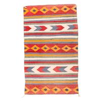 Navajo Diagonal Twill Double Saddle Blanket / Rug