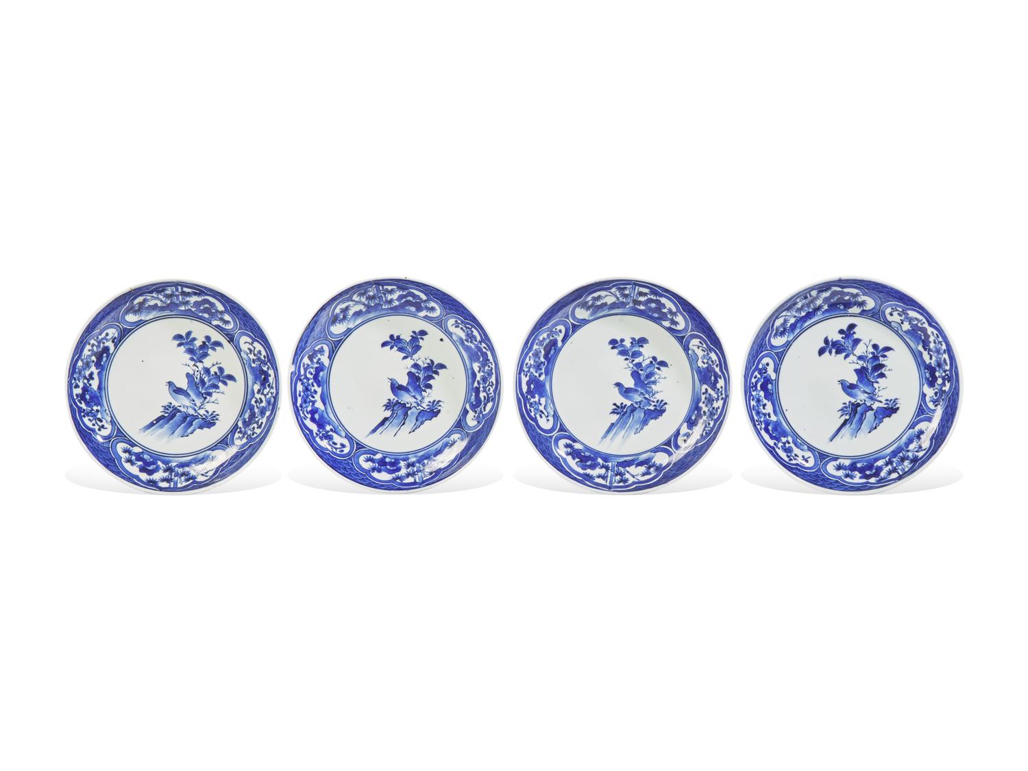 A Set of Four Japanese Porcelain Dishes, 17th/Early 18th Century