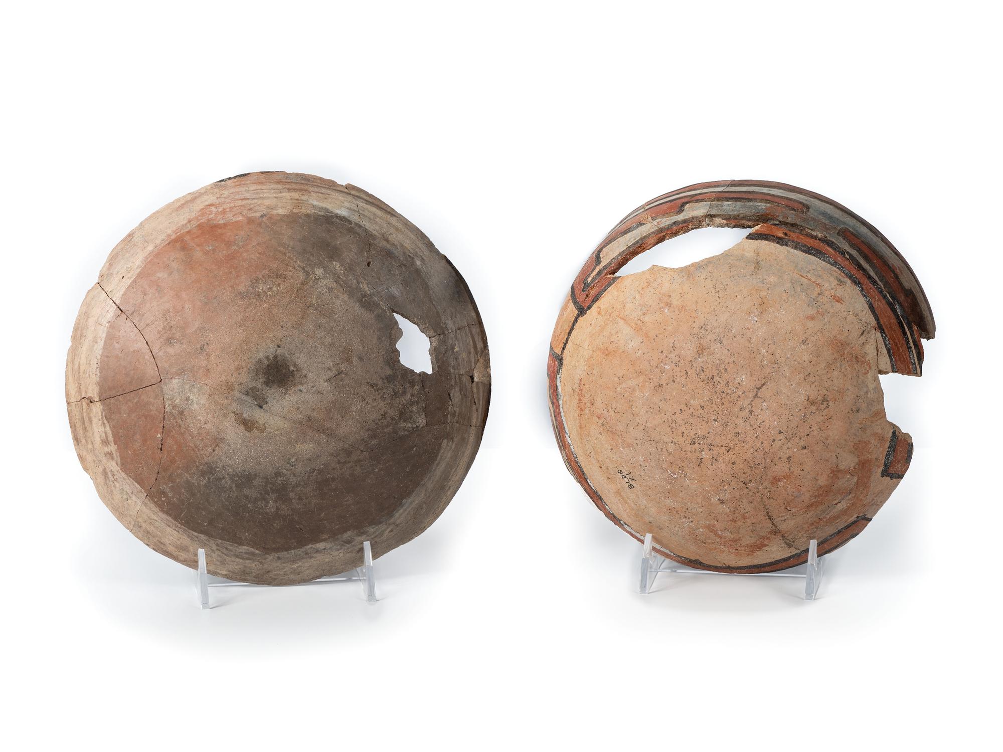 Pair of San Lazaro Pueblo Pottery Bowls, From the Collection of Forrest Fenn