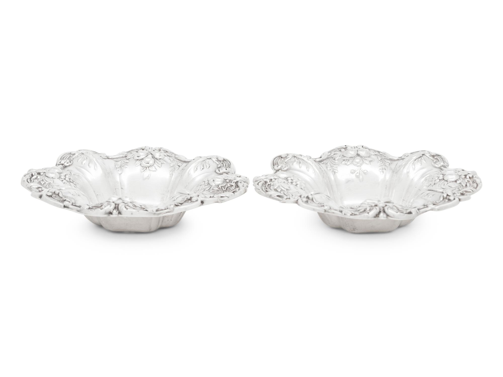A Pair of American Silver Francis I Nut Dishes