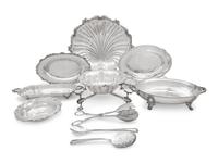 A Large Collection of Silver-Plate Serving and Table Articles