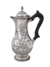 A Continental Silver Coffee Pot — Late 18th/Early 19th Century