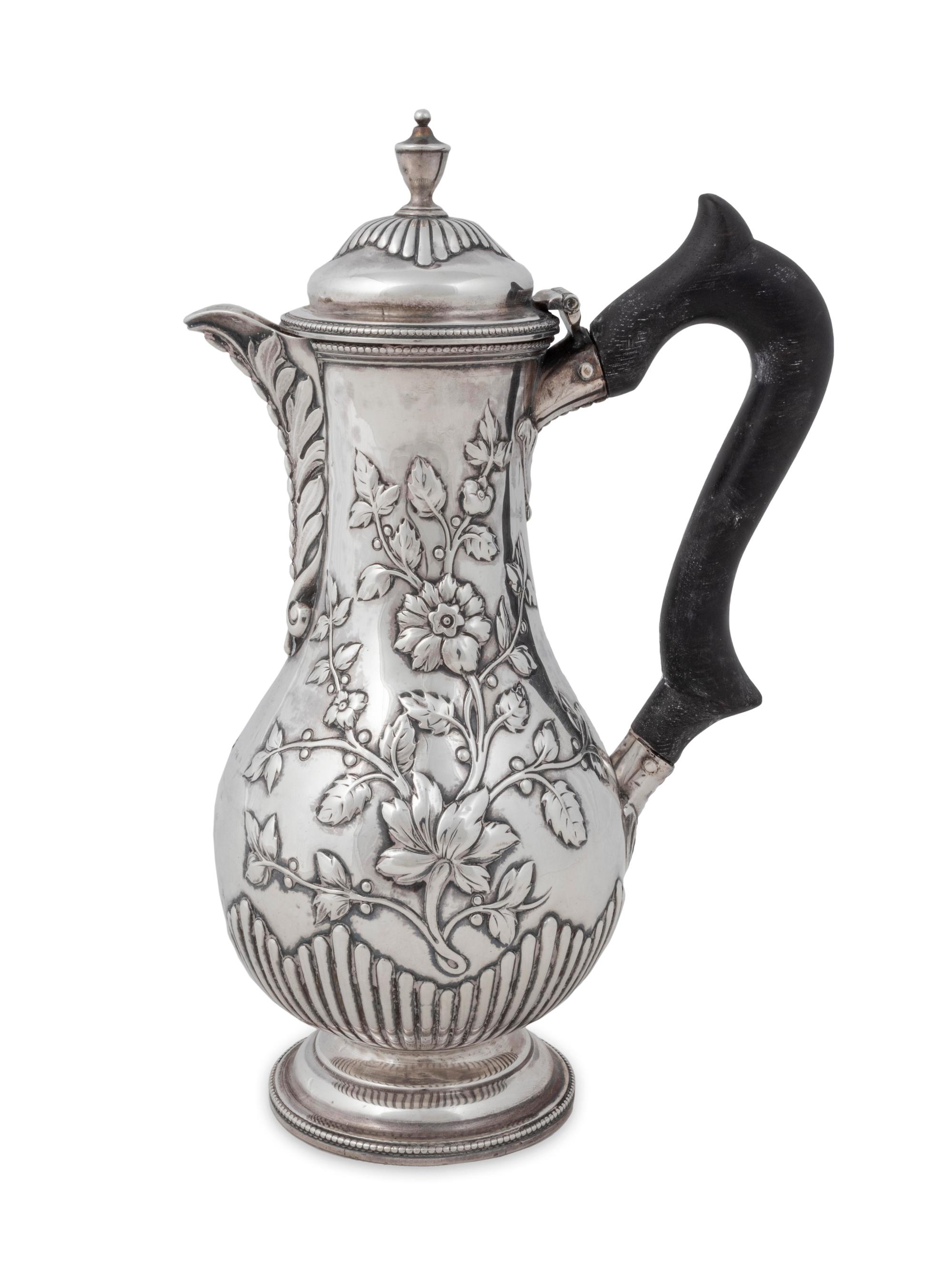 A Continental Silver Coffee Pot — Late 18th/Early 19th Century