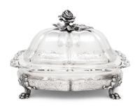 A Paul Storr Silver George IV Covered Vegetable Dish