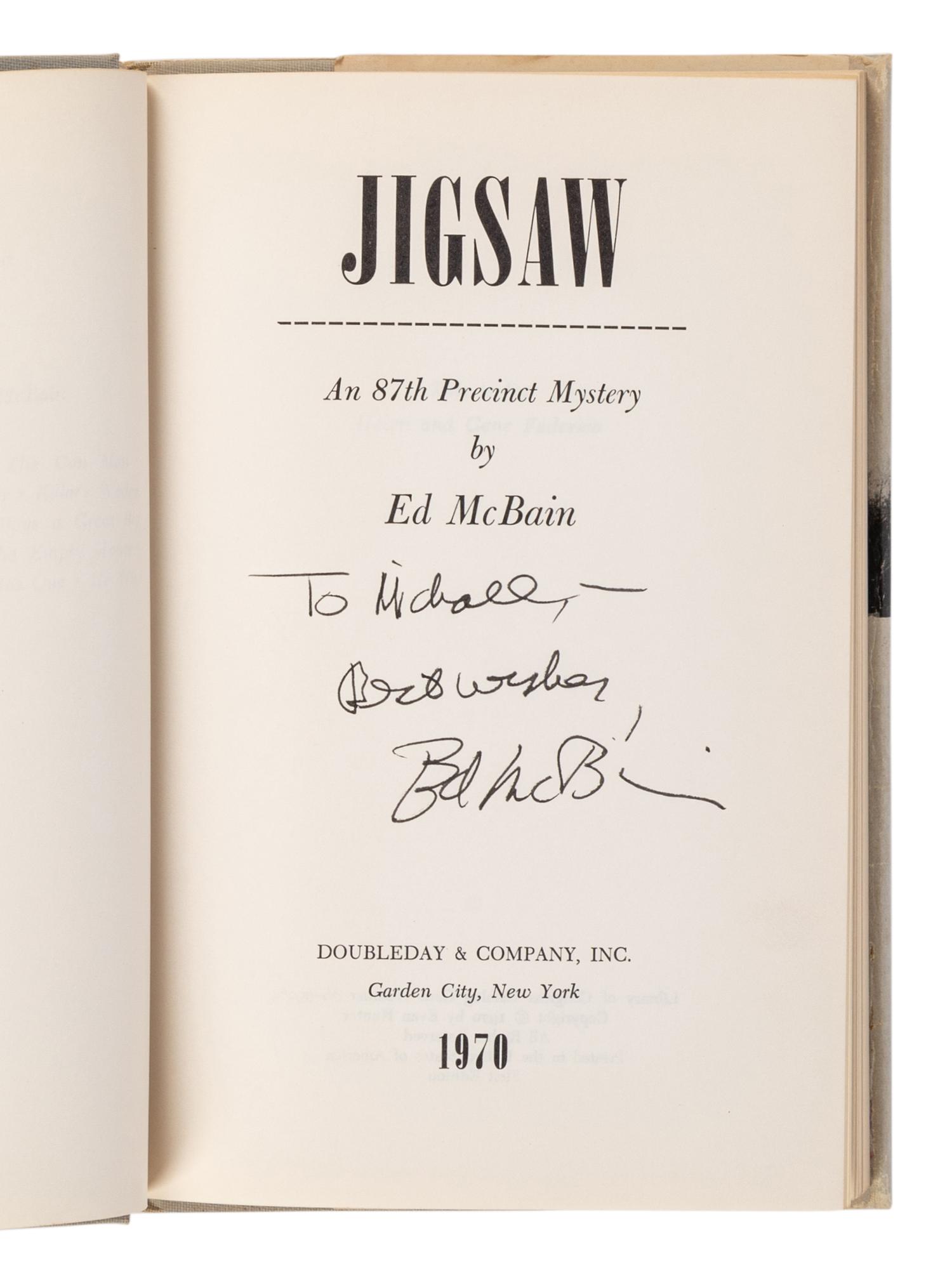 HUNTER, Evan (“Ed McBain”) (1926-2005). A group of 23 works by Hunter from the 87th Precinct Novels series, MOST FIRST EDITIONS, MANY SIGNED, comprising: