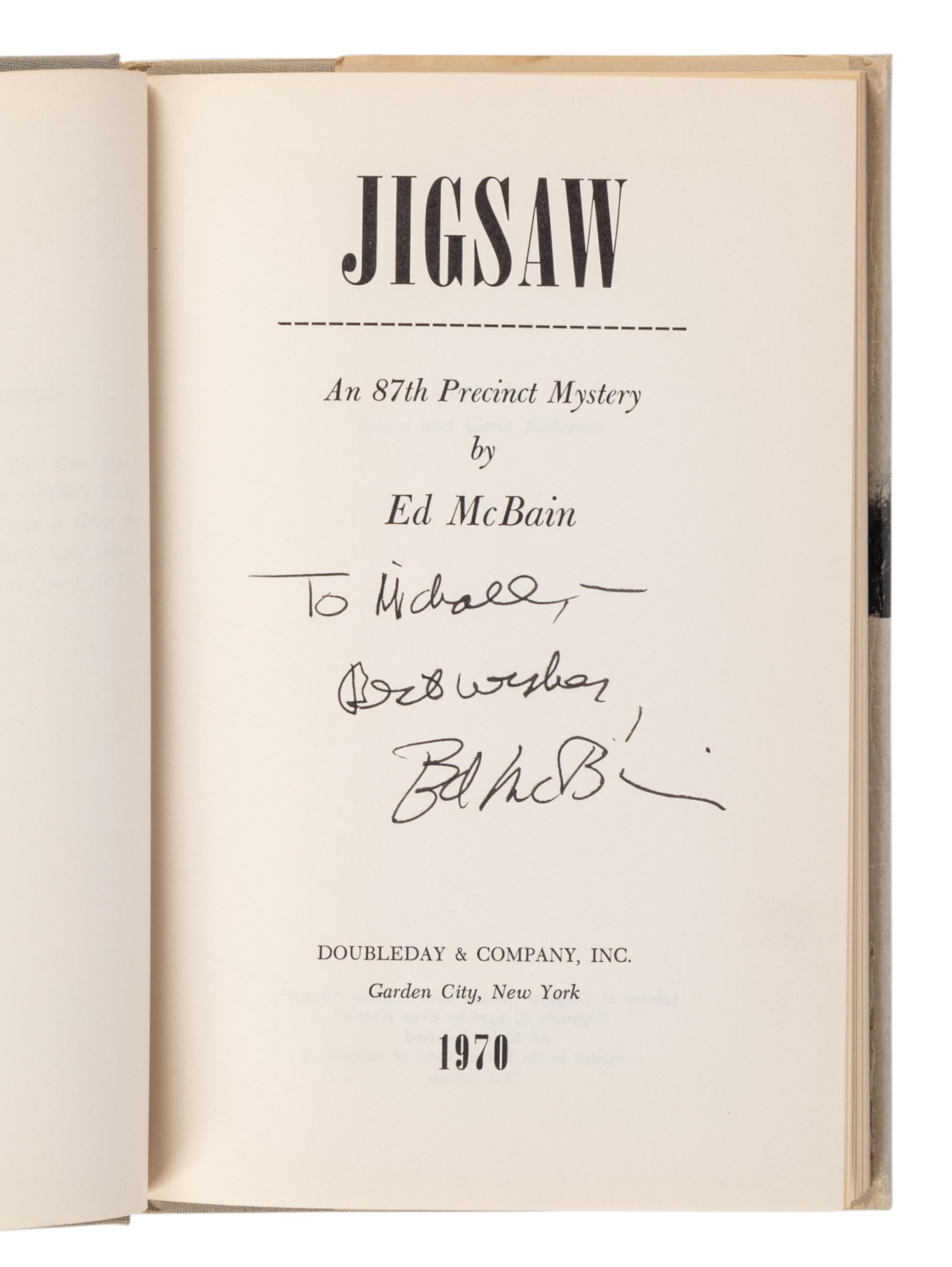 HUNTER, Evan (“Ed McBain”) (1926-2005). A group of 23 works by Hunter from the 87th Precinct Novels series, MOST FIRST EDITIONS, MANY SIGNED, comprising: