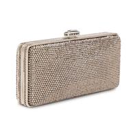 Judith Leiber, Brown Crystal-Embellished Minaudière