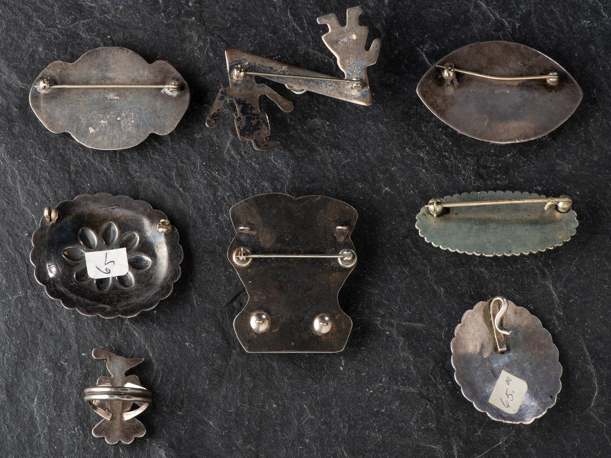 Assortment of Navajo Pins Pendants, PLUS