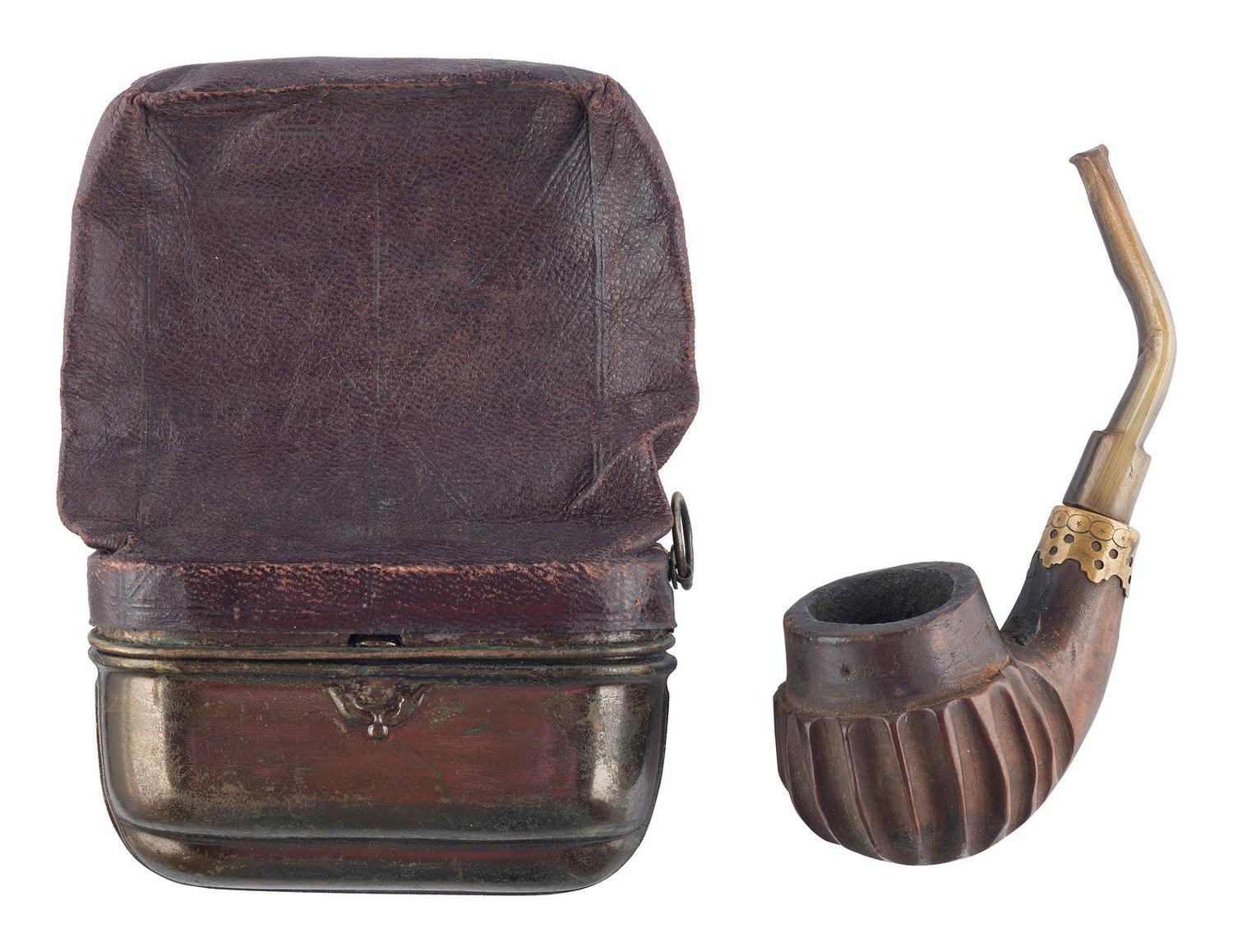 [CIVIL WAR]. A group of 5 smoking-related items, comprising: