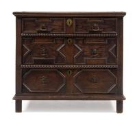 A Charles II Oak Chest of Drawers — 17TH/18TH CENTURY