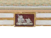 A Pair of Russian Parcel Gilt and White-Painted Window Seats