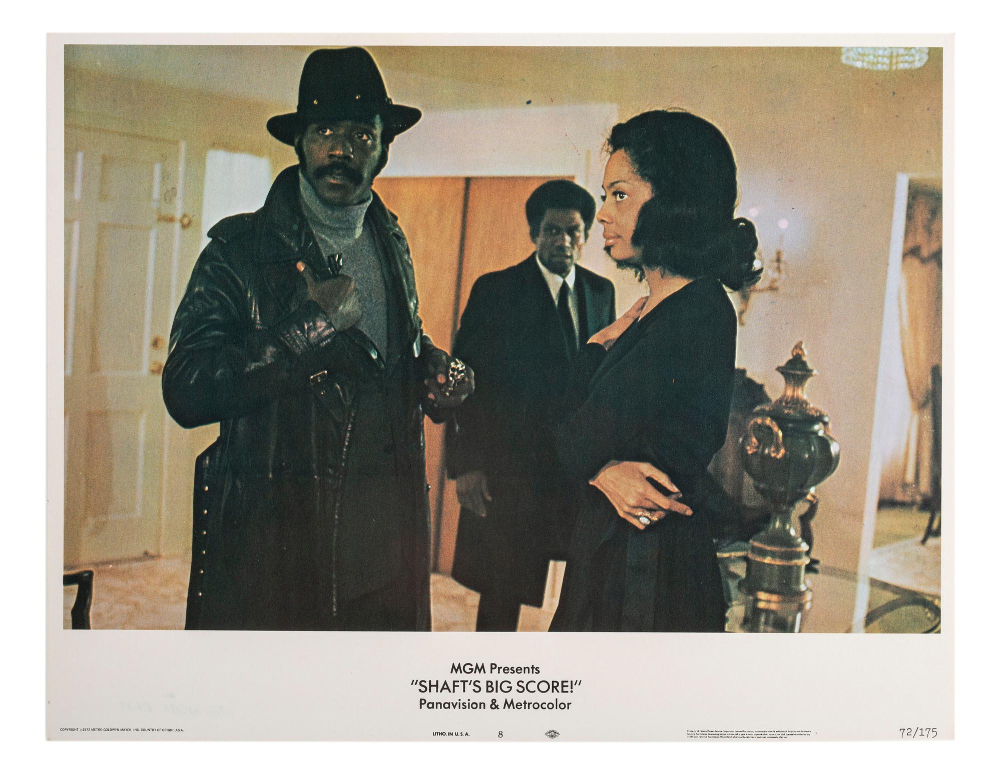 [FILM] -- [PARKS, Gordon (1912-2006)]. A group of 8 lobby cards for Shaft's Big Score . Metro Goldwyn-Mayer, 1972.
