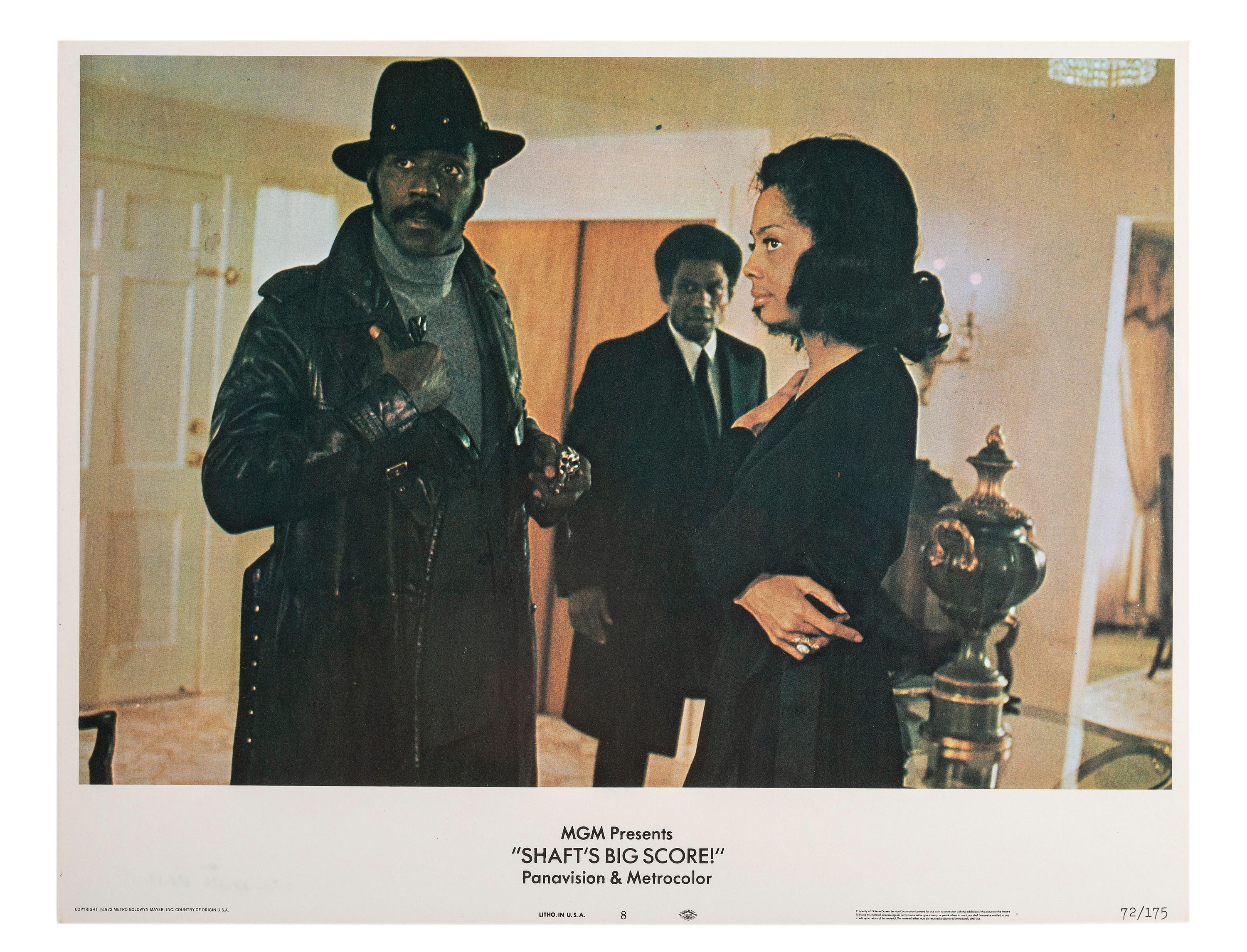 [FILM] -- [PARKS, Gordon (1912-2006)]. A group of 8 lobby cards for Shaft's Big Score . Metro Goldwyn-Mayer, 1972.