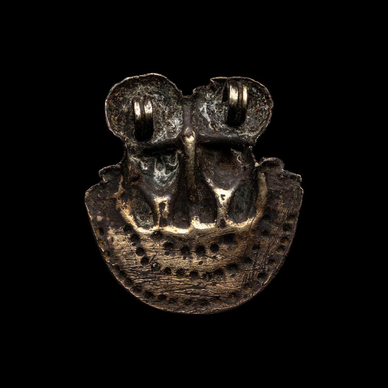 An Egyptian Gilt-Silver Aegis