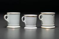 Three Craftsman's Porcelain Occupational Shaving Mugs