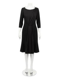 Christian Dior Haute Couture Wool Dress with Gathered Silk Chiffon, Spring/Summer 2007