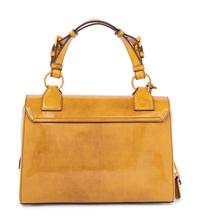 Prada Yellow Patent Leather Flap Bag, 2000s