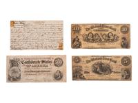 Corporal Artemus D. Sutton, Company B, 89th Ohio Volunteer Infantry. Captured at Chickamauga. Collection of currency acquired while imprisoned at Andersonville, GA and other prison camps.