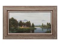 A Pair of Camp Scene Watercolors