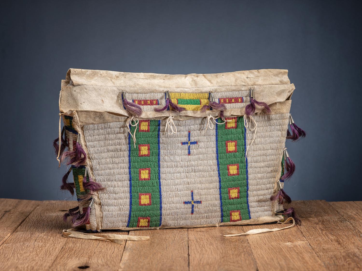 Central Plains Beaded Hide Possible Bag