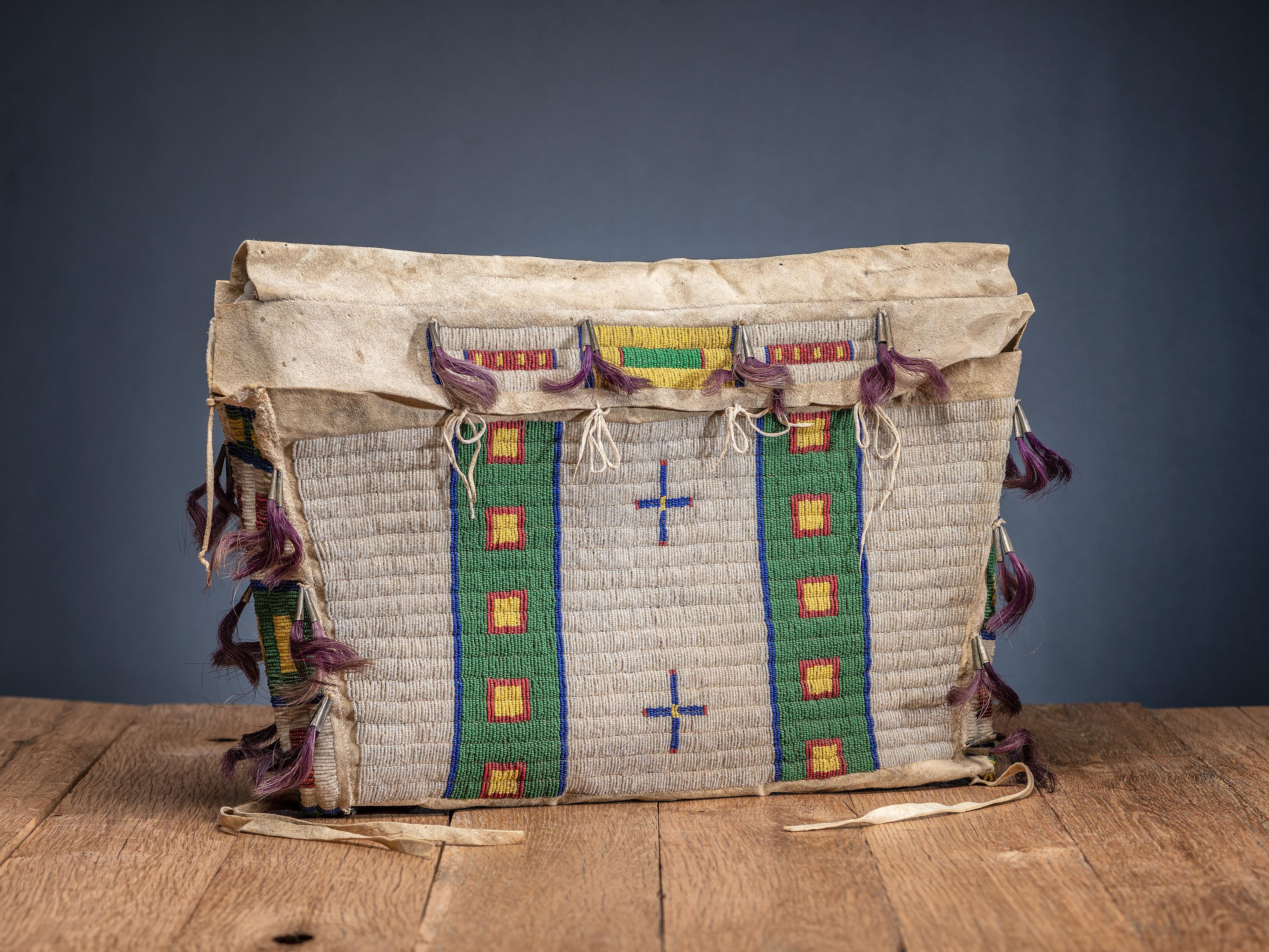 Central Plains Beaded Hide Possible Bag