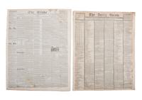 [SLAVERY & ABOLITION]. A group of 12 pre-Civil War newspapers with advertisements for for self-emancipated freedom seekers, comprising: