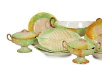 A Wedgwood Pearlware 'Leafage' Dessert Service