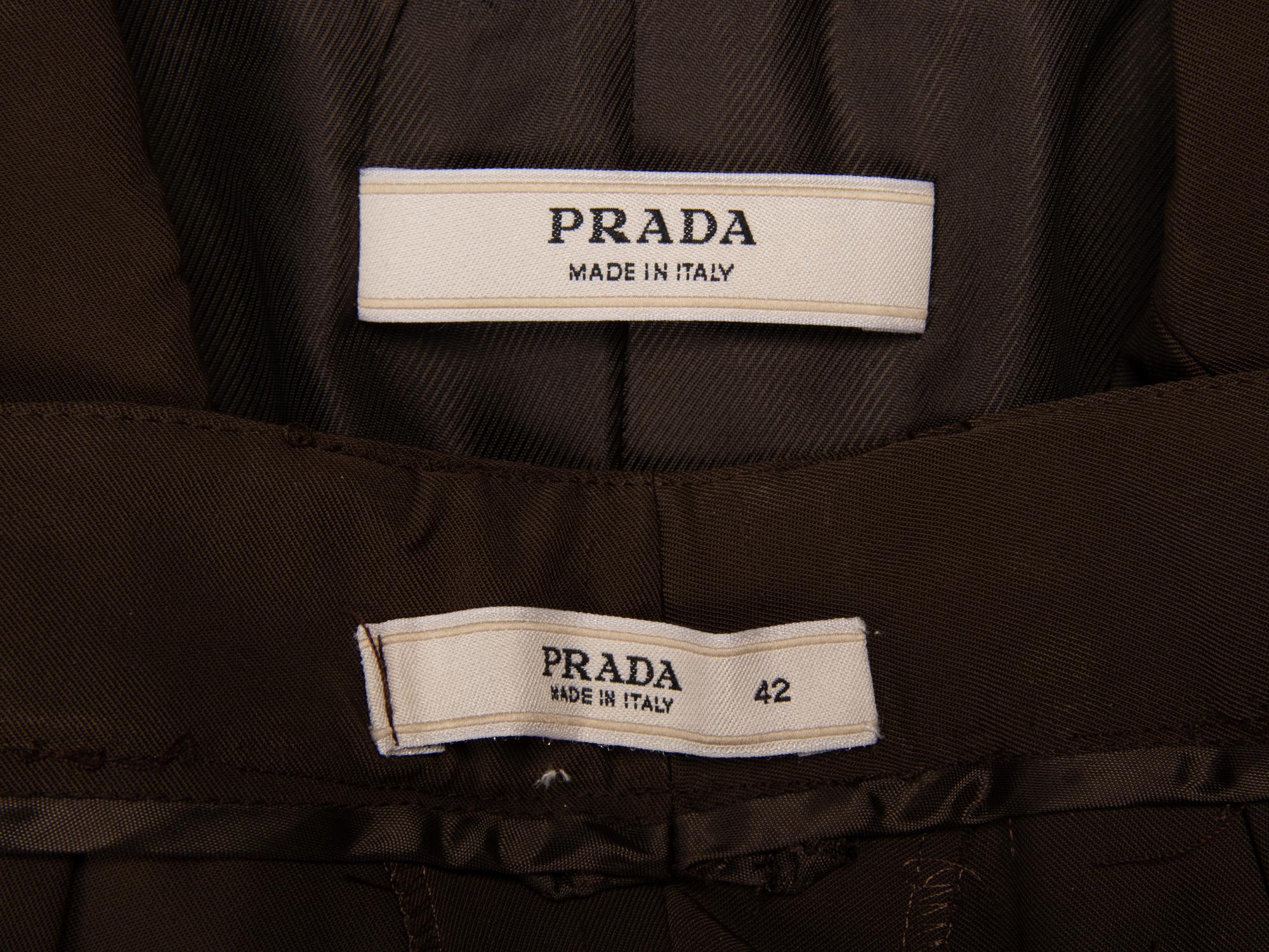 Prada, Khaki Twill Pantsuit