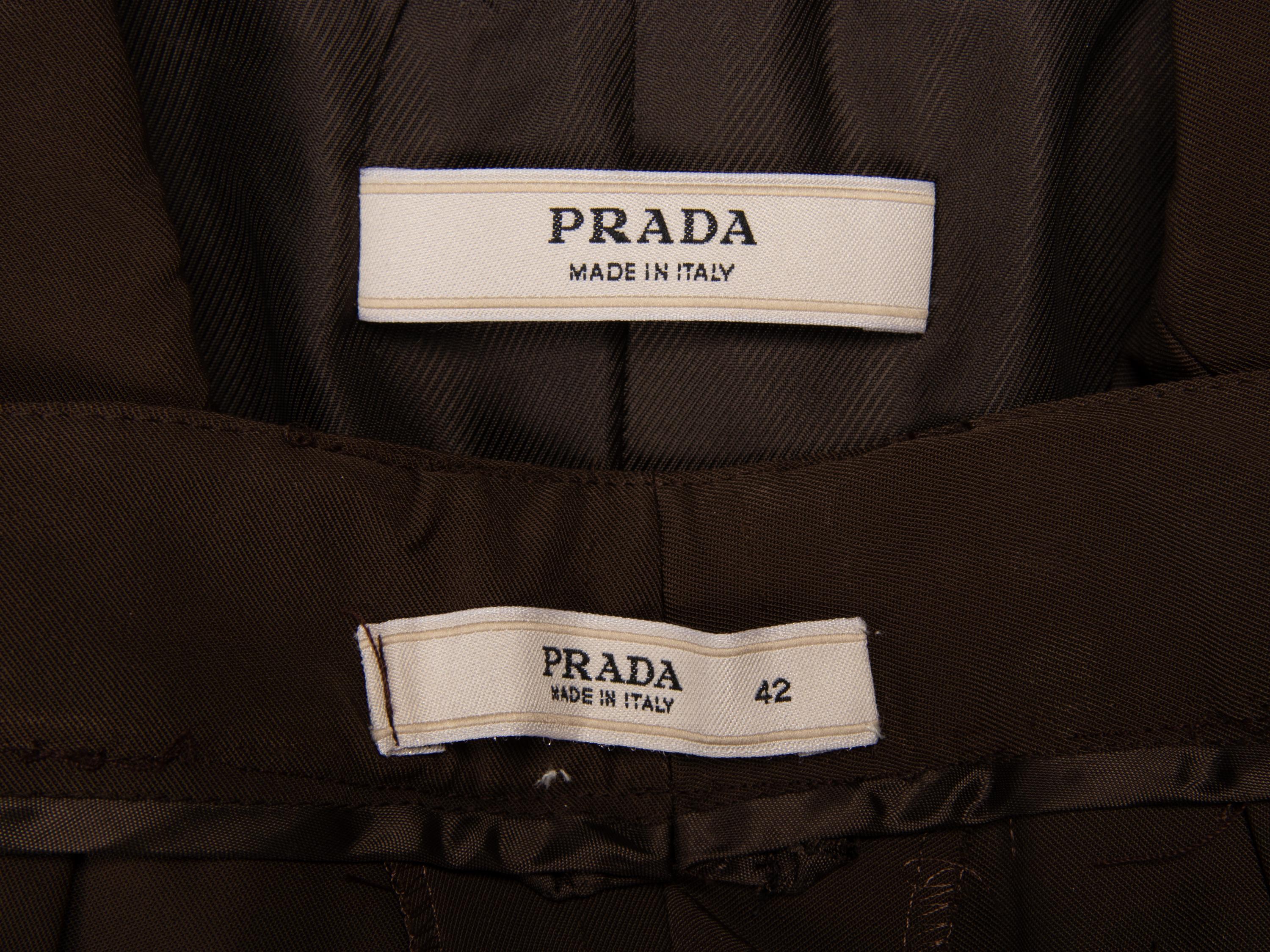 Prada, Khaki Twill Pantsuit