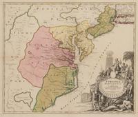 [MAP]. HOMANN, Johann Baptist (1663-1724). Virginia, Marylandia et Carolina in America Septentrionali . Nuremberg, [ca 1714].