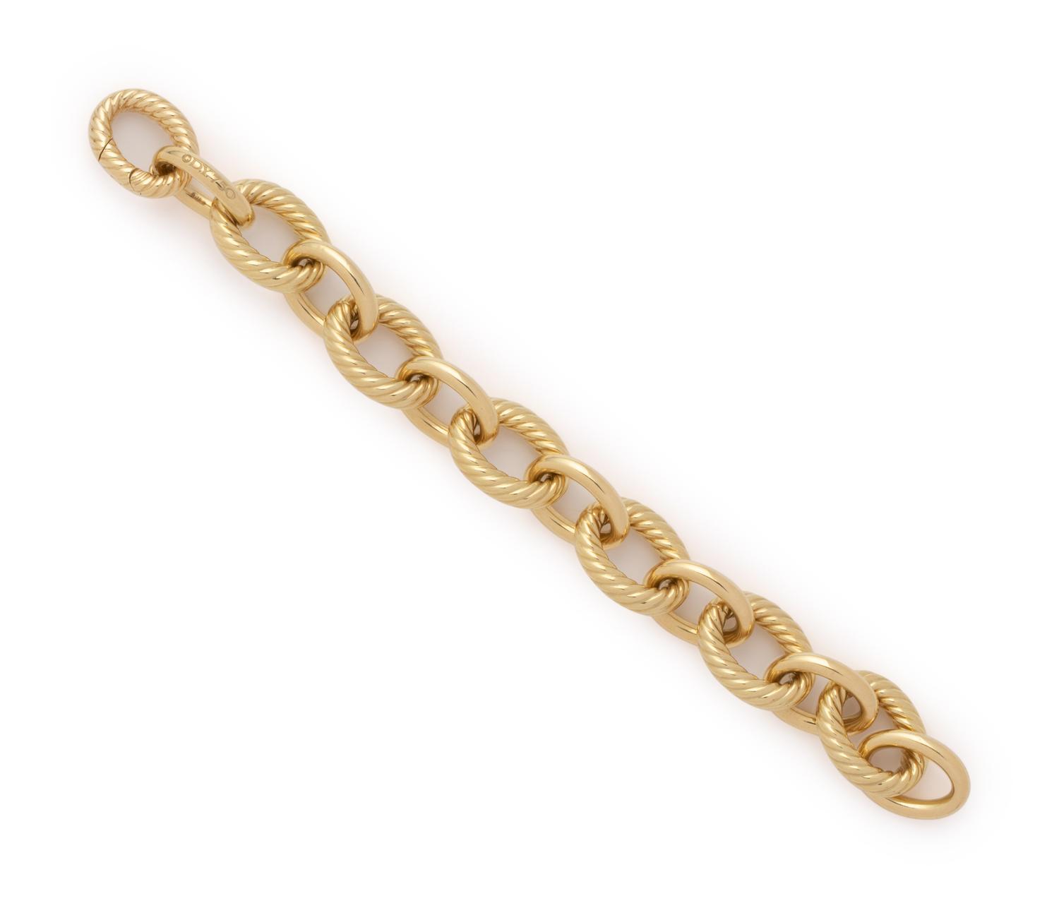 DAVID YURMAN, YELLOW GOLD BRACELET