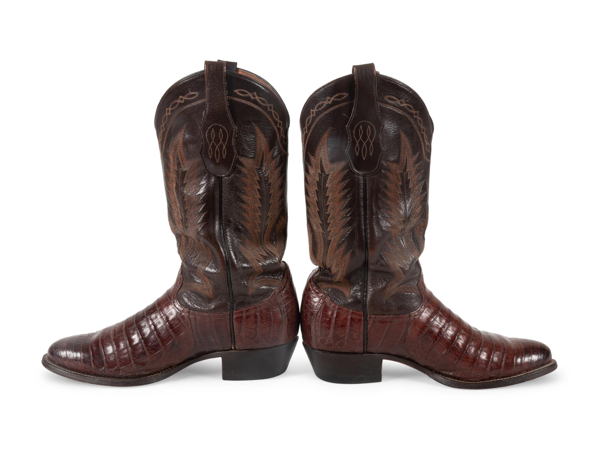 Tony Lama Brown Alligator Boots