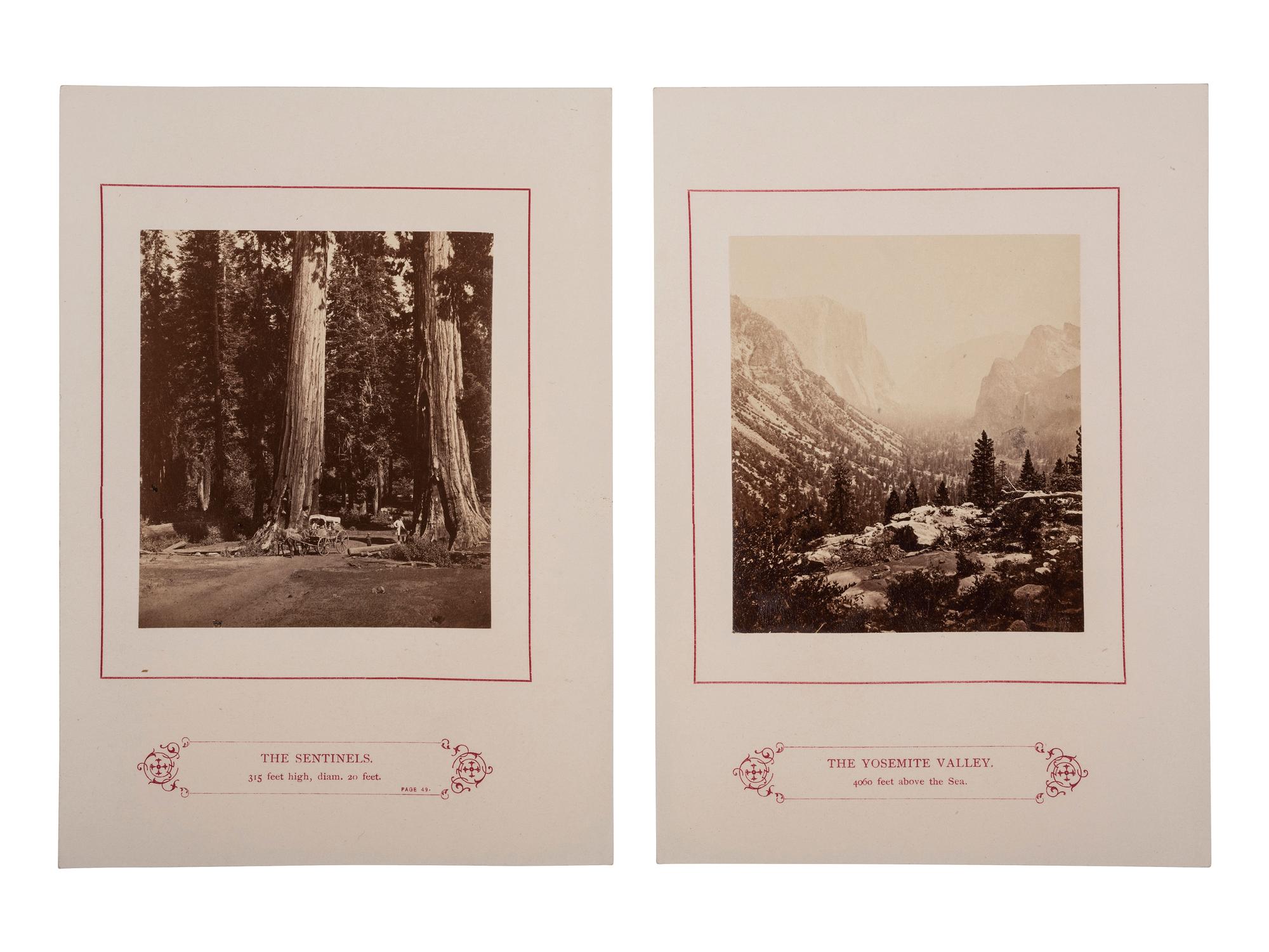 [YOSEMITE]. 10 leaves from Kneeland's Wonders of the Yosemite Valley, and of California.