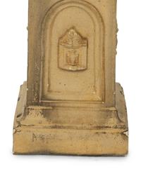 A Pair of Continental Ceramic Urns on Pedestals — EARLY 20TH CENTURY