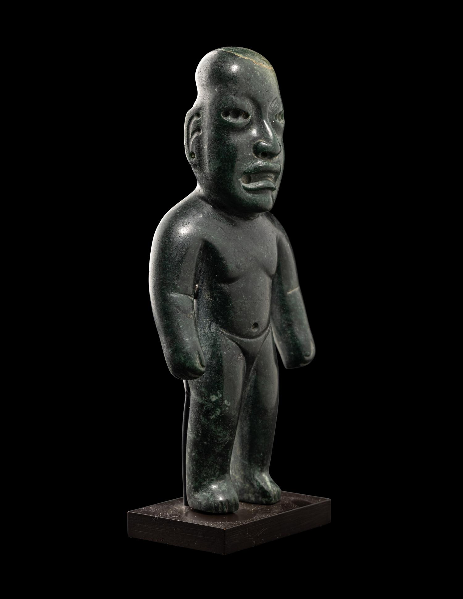 An Olmec Jade Standing Figure