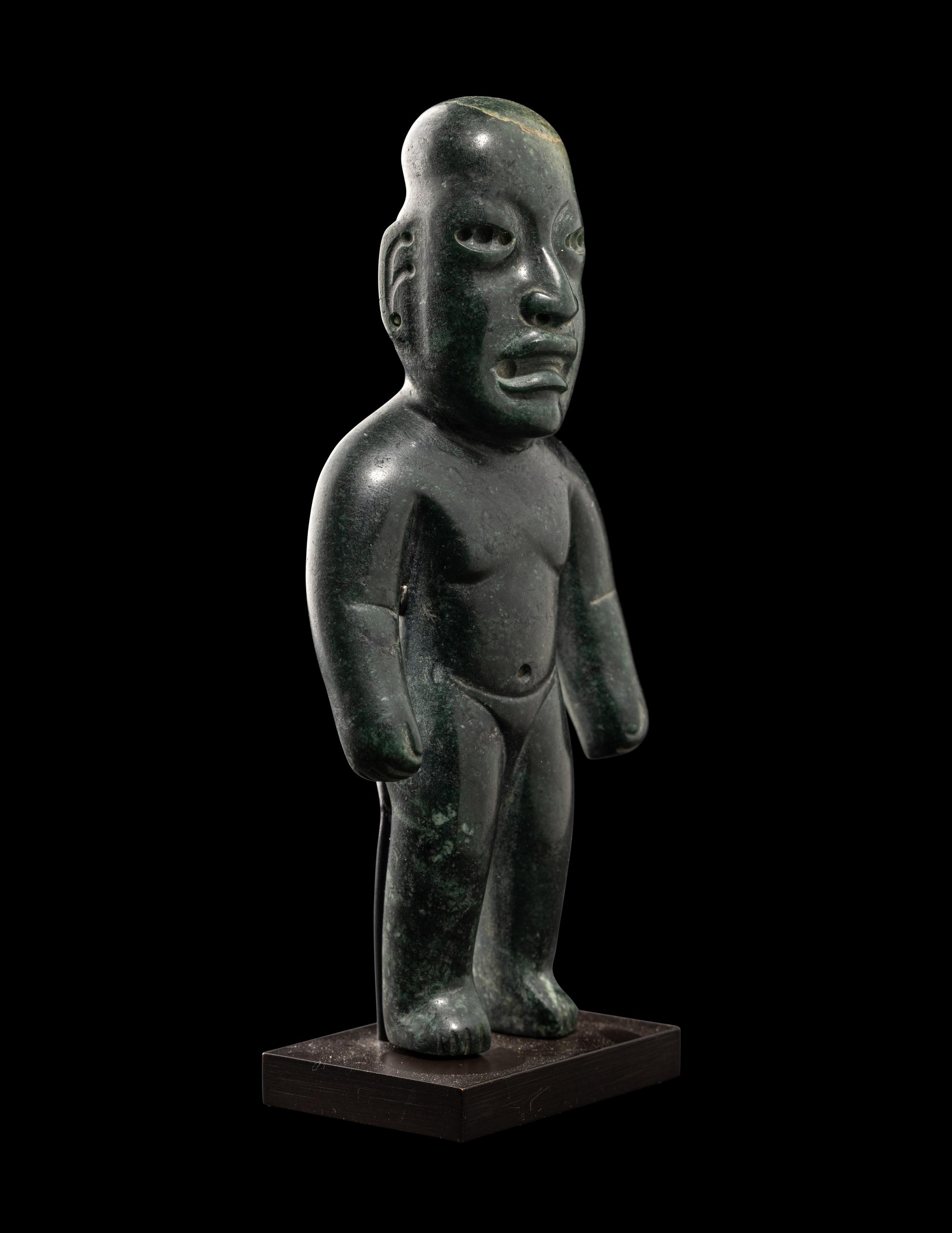 An Olmec Jade Standing Figure