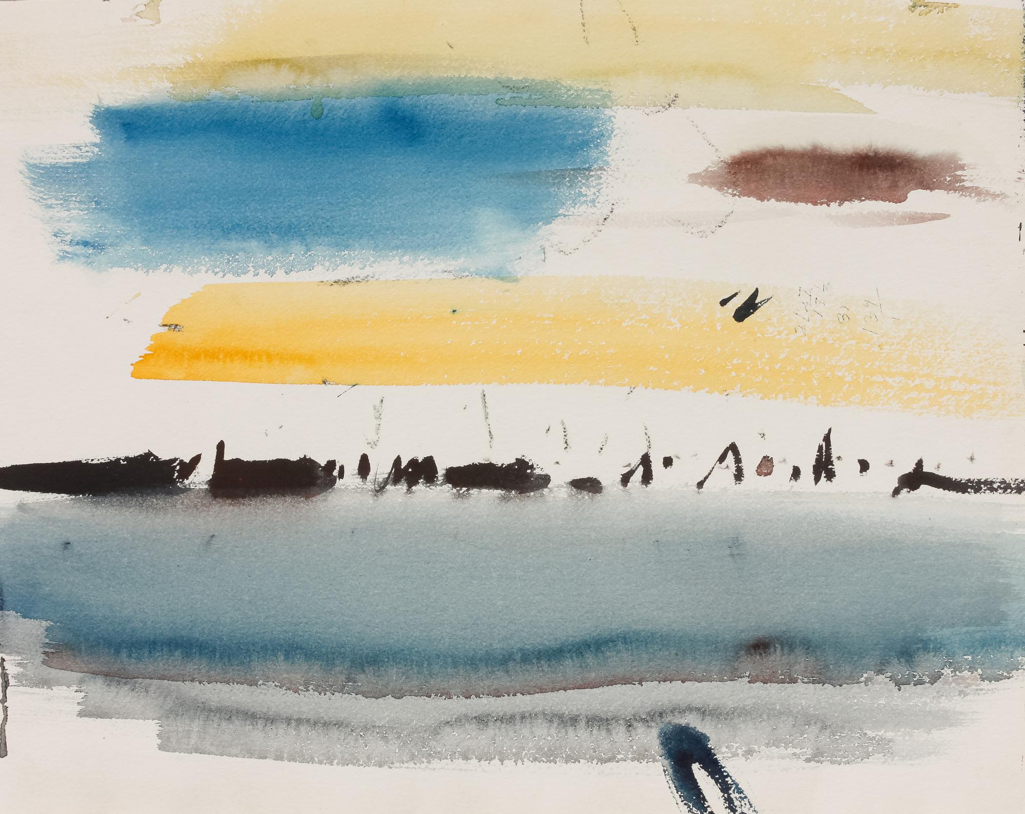 A Group of Eight Preparatory Sketches and Watercolors
